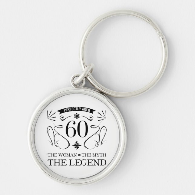 Porte-clés 60e anniversaire pour les femmes (Devant)