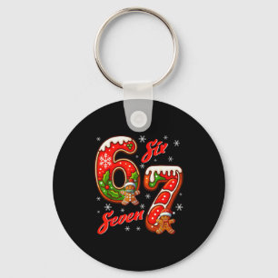 Porte-clés 67 Citation de mème de Noël 6 7 Costume de mème Xm