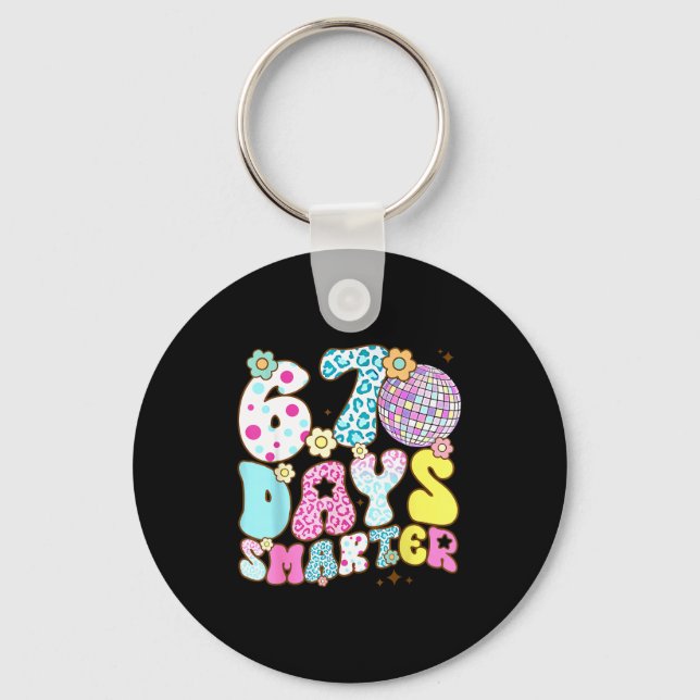 Porte-clés 67 Days Smarter 67 Days School Teacher Students Me (Recto)