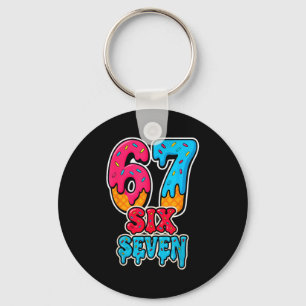 Porte-clés 67 Glace Dégoulinante Drôle Six Sept Mème Générati