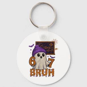 Porte-clés 67 Prof Ghost Halloween Six Seven Mème Équation Ma