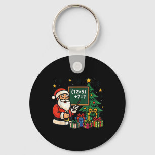 Porte-clés 67 Prof Santa Noël Six Sept Mème Brainrot