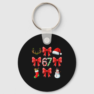 Porte-clés 67 Ruban Sapin de Noël Drôle de Noël Six Se