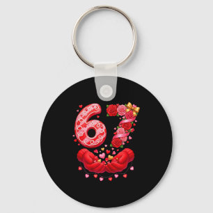 Porte-clés 67 Saint-Valentin 6 7 Mème Pyjama Fête Génération 