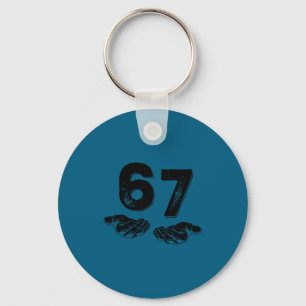Porte-clés 67 Six Seven Drôle 6 7 Mème Gen Alpha Argot 6 7 Ha