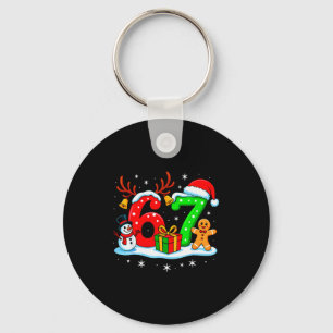 Porte-clés 67 Six Seven Mème Argot Gen Alpha Drôle De Noël