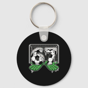 Porte-clés 67 Soccer Ll Gardien De But Filet Et Gants Pour Jo