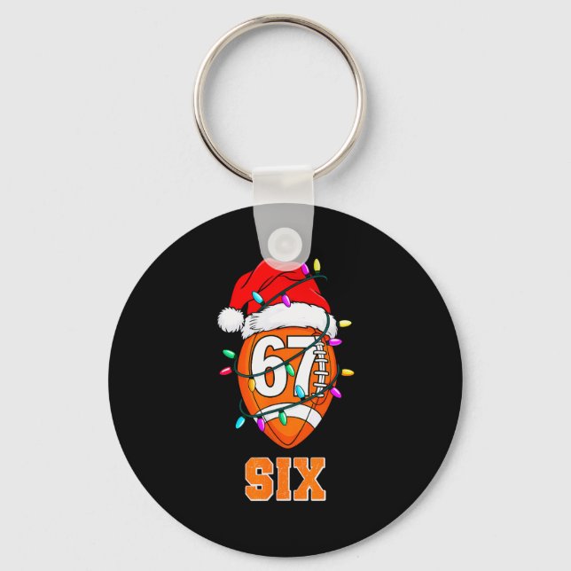 Porte-clés 67endy Xmas Football – Six &amp; Seven Matching Co (Recto)