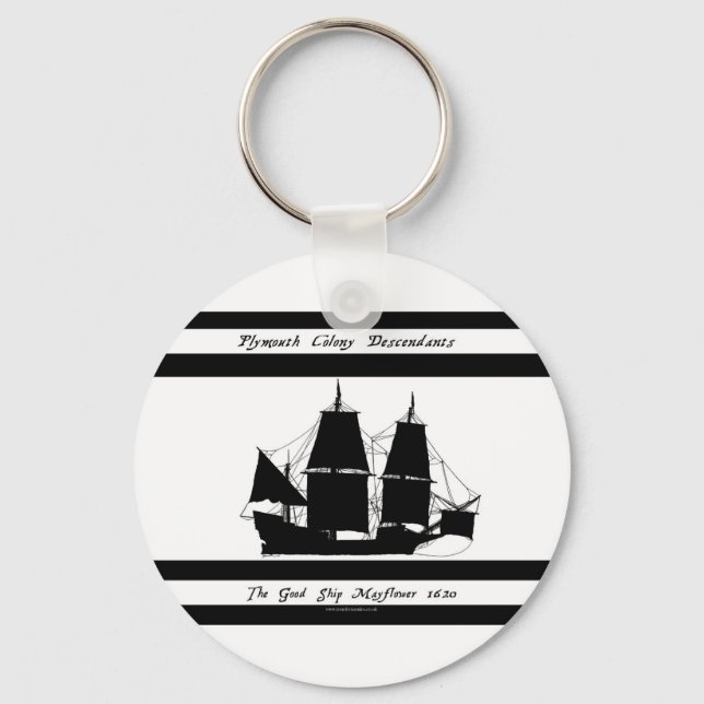 Porte-clés 6 descendants de mayfleurs (Recto)