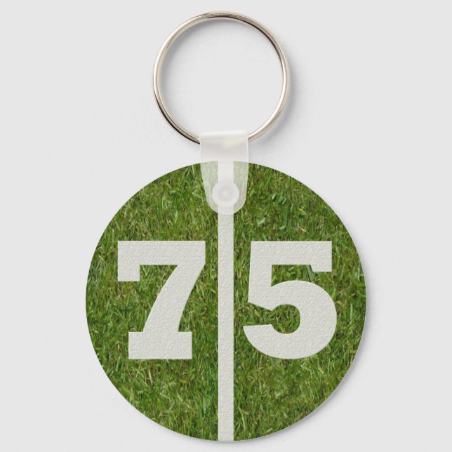 Porte-clés 75e anniversaire Porte - clé Party Favor (Recto)