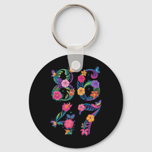 Porte-clés 8647 Subtle Anti Trump 86 47 Floral Boho Style 6