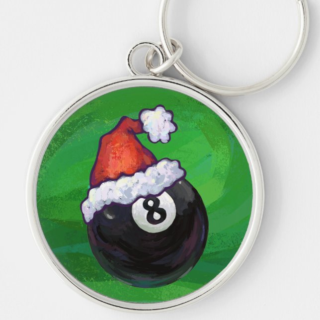 Porte-clés 8 Bal Christmas Green (Devant)