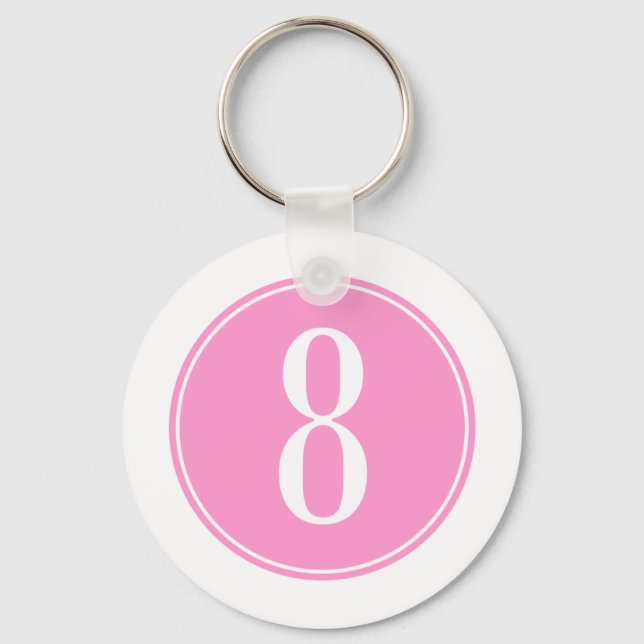 Porte-clés #8 Cercle rose (Recto)