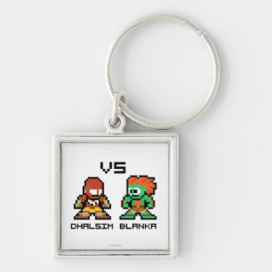 Porte-clés 8bit Dhalsim CONTRE Blanka