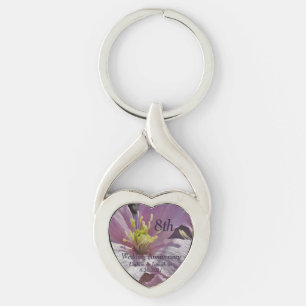 Porte-clés 8e anniversaire du Mariage