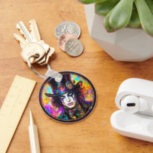 Porte-clés 90s Gothique Steampunk Mad Hatter Porte - clé