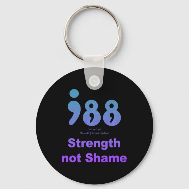 Porte-clés 988 National Suicide And Crisis Lifeline Strength  (Recto)