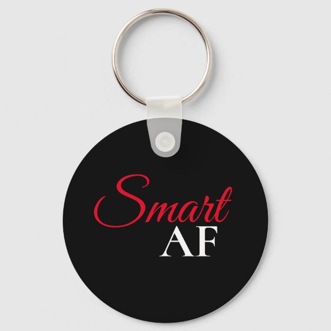 Porte-clés à déclaration d'expression rouge Smart  (Recto)