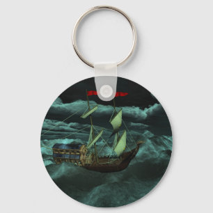 Porte-clés A Wild and Stormy Sea Keychain