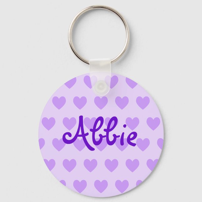 Porte-clés Abbie en violet (Recto)