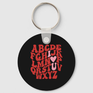 Porte-clés Abc Alphabet Je T'Aime Professeur D'Anglais Saint-