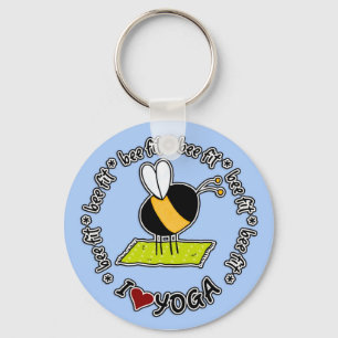 Porte-clés abeille adaptée - porte - clé de yoga