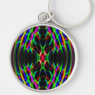 Porte-clés Abrégé sur psychédélique lumière laser au né