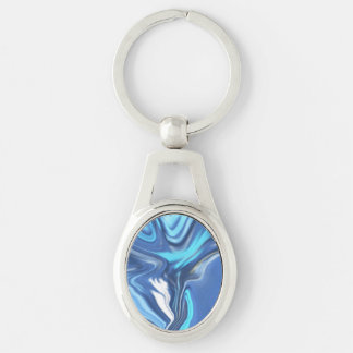 Porte-clés Abstract Symphony in Blue 2