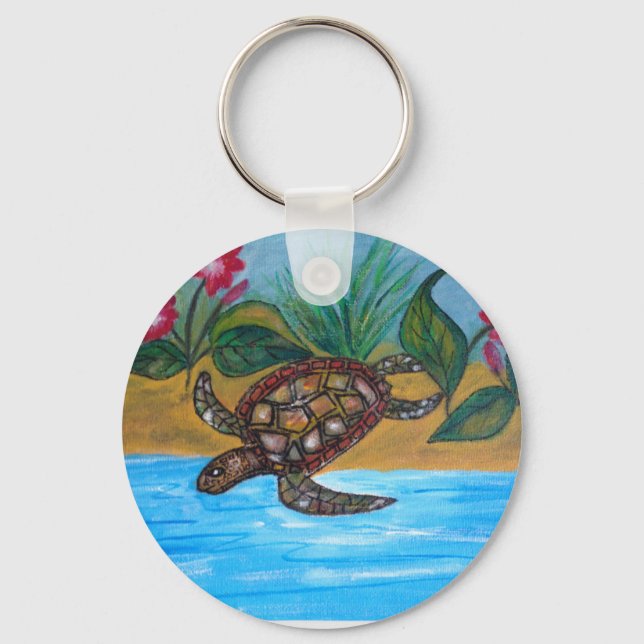 Porte-clés Accessoires tortue ou tortue (Recto)