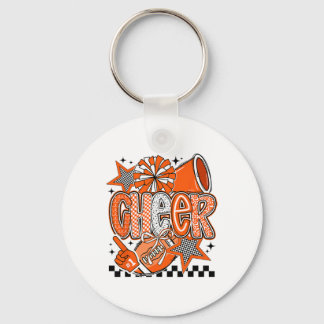 Porte-clés Acclamer Football Cheerleading Cheerleader Orange 