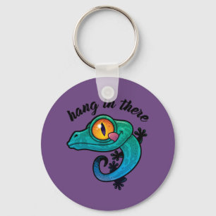 Porte-clés Accrochez-Vous Là Gecko Coloré