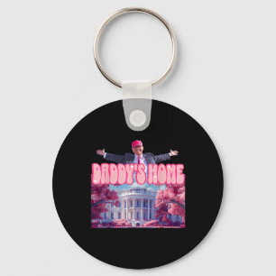 Porte-clés Accueil Drôle Trump Daddys Coming Home 2024