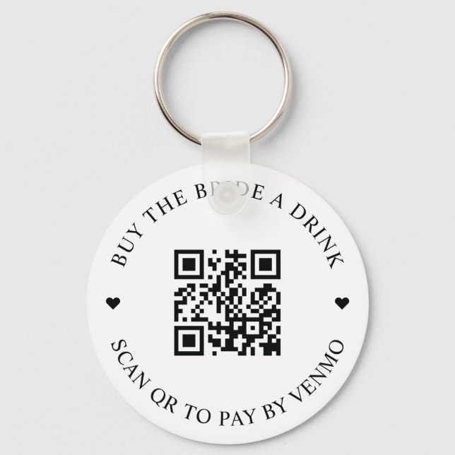 Porte-clés Acheter L'Épouse Un Boisson Code QR (Recto)