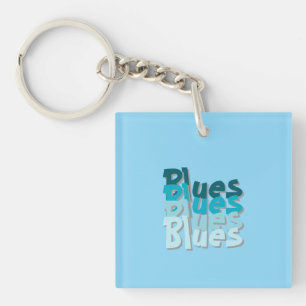 Porte-clés acrylique Blues