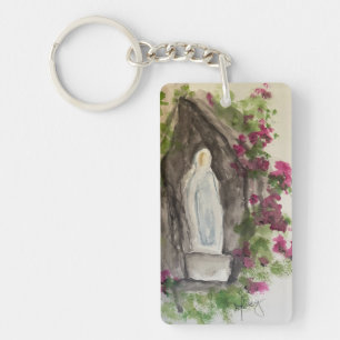 Porte-clés acrylique Je vous salue Marie