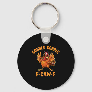 Porte-clés Action de grâce drôle de dindon glousse glousse F