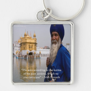 Porte-clés Actions/Karma proverbe sikh