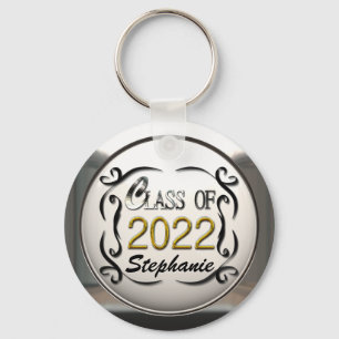 Porte-clés Add Name Class Of 2022 Graduation Keychain