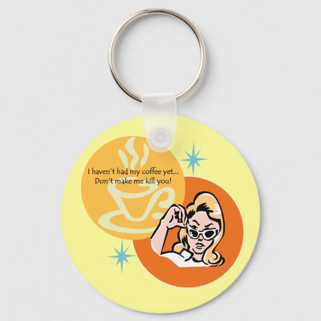 Porte-clés Addict au café (Recto)