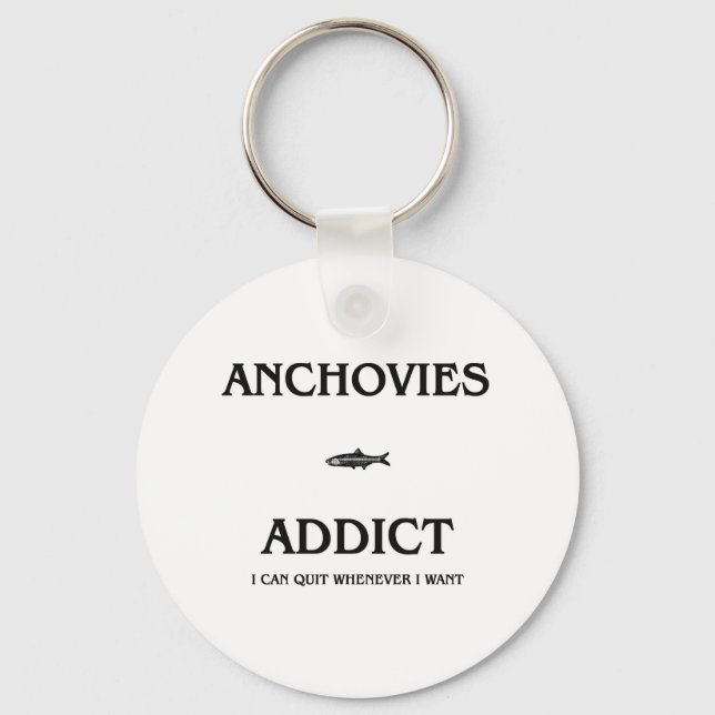 Porte-clés Addict des anchois (Recto)