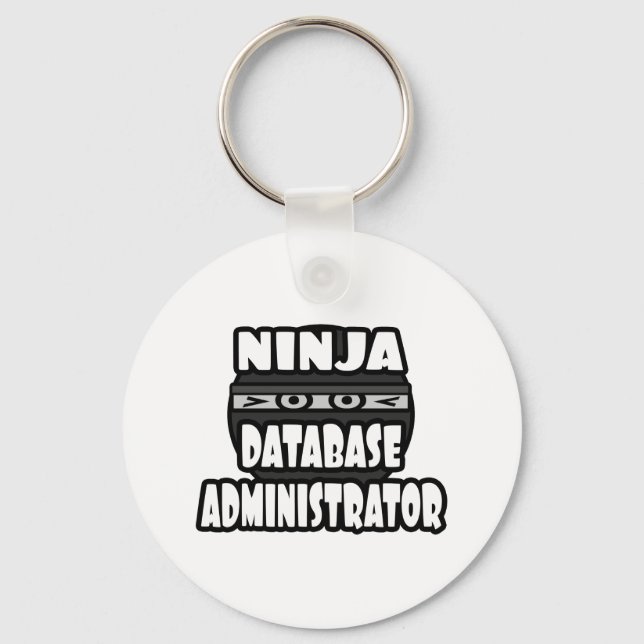 Porte-clés Administrateur de base de données Ninja (Recto)
