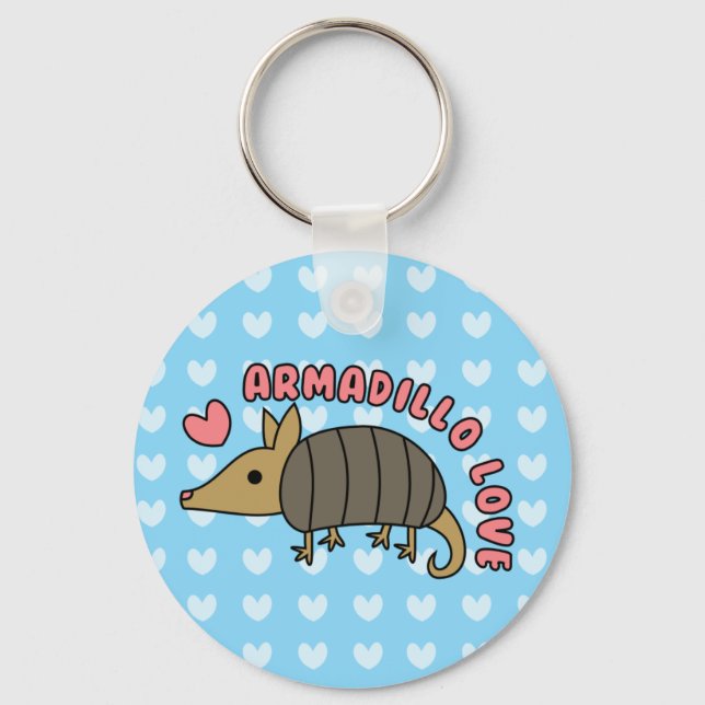 Porte-clés Adorable Kawaii Armadillo Porte - clé (Recto)