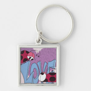 Porte-clés Adorable Ladybug Love Cartoon
