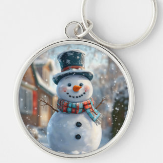 Porte-clés Adorable Snowman Porte - clé - Accessoire hivernal