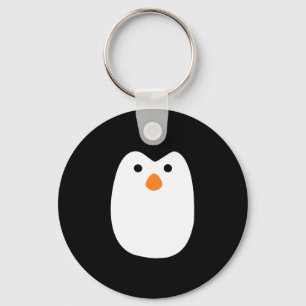 Porte-clés adorable visage de manchot mignon