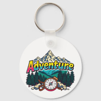 Porte-clés Adventure Mountain – Outdoor Hiking Nature Design 
