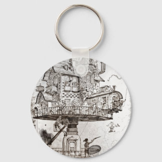 Porte-clés Aéronautique Maison Tournante