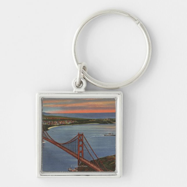 Porte-clés Aéronef du Golden Gate Bridge & Bay Area (Devant)