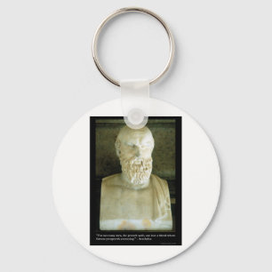 Porte-clés Aeschylus "Le proverbe dit" Citation Cadeaux T-shi
