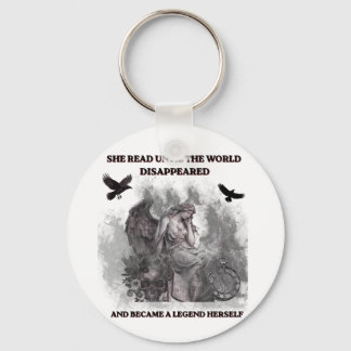 Porte-clés Affiche de citation de lecture gothique Dark Acade